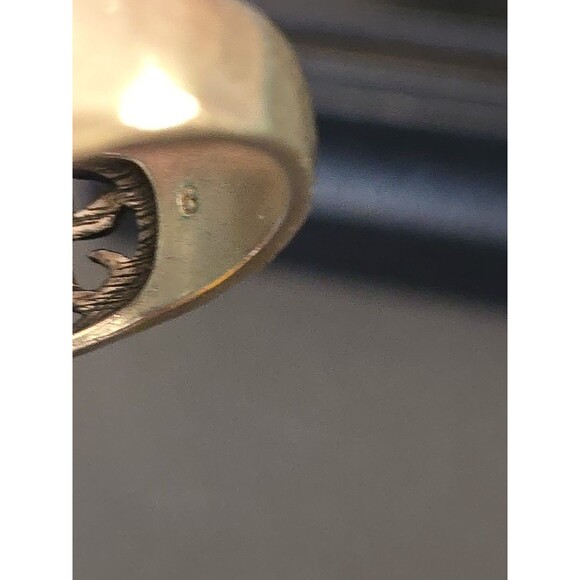 Silpada Aqua Quartz Sterling Silver Hammered Floral Amazonite Ring size 6 - Picture 7 of 11